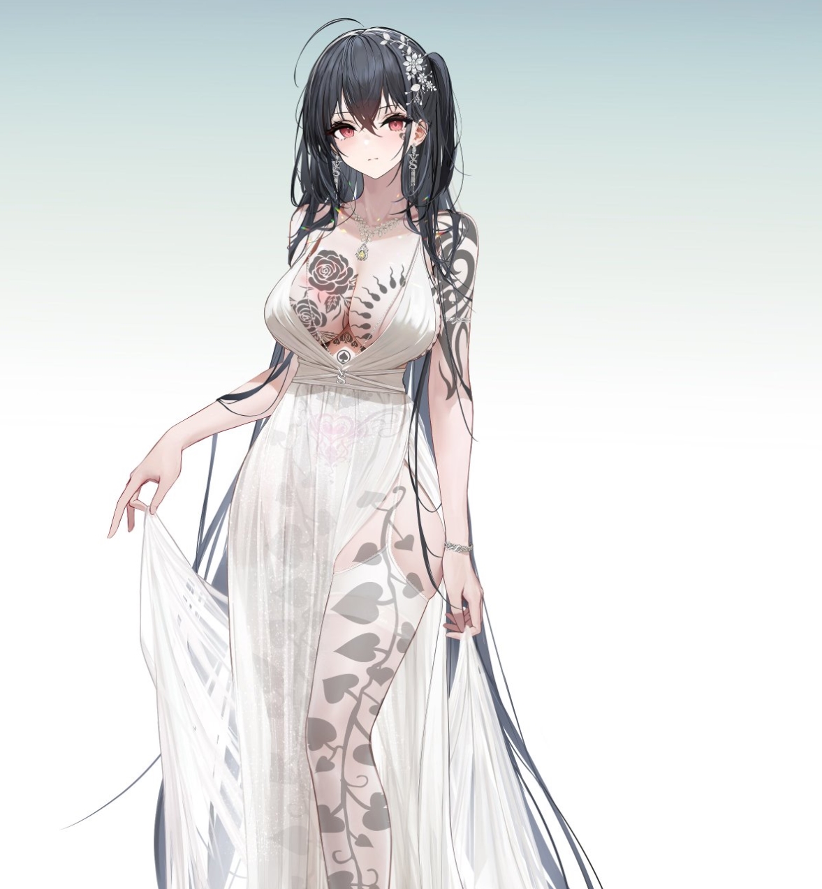 高质量媚黑黑桃纹身qos杂图收集自行打包补档，百度盘227三人游+1GB