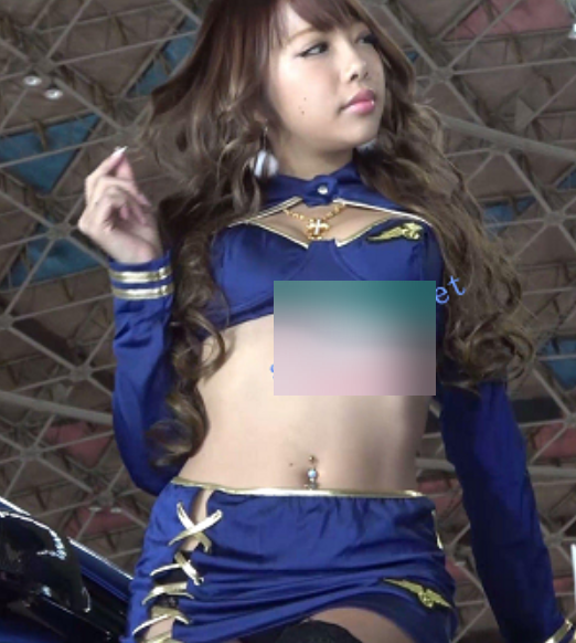 098车展绝美抄底蕾丝车模前后拍1.49GB日产精选1部