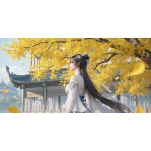 风之旅人25期国漫女神AI绘画101张500M优质藏品